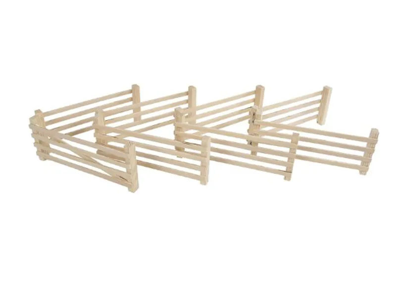 Kids Globe Pack Of 6 Hinged Fences 1:32-1