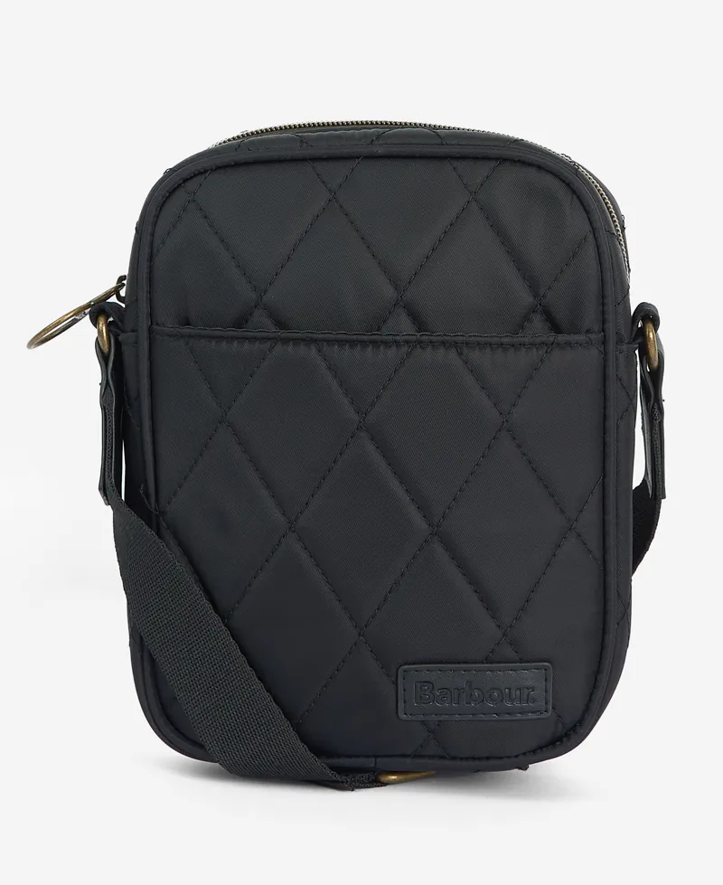 Barbour Quilted Crossbody Bag in Black
