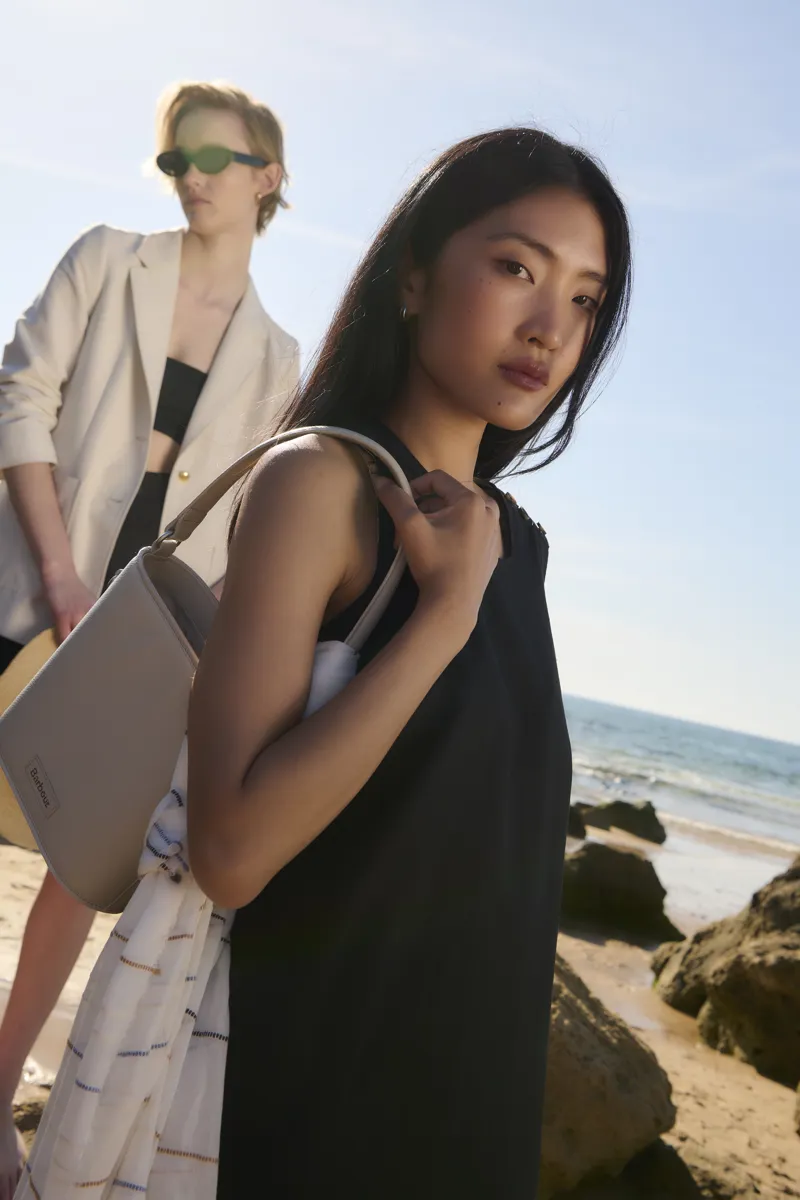 Barbour Laire Bucket Bag in Light Sand-6