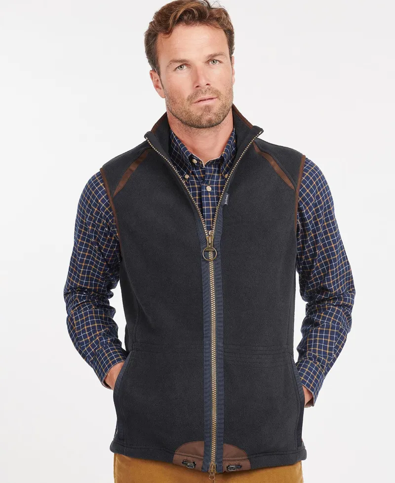 Barbour Langdale Fleece Gilet in Navy -8