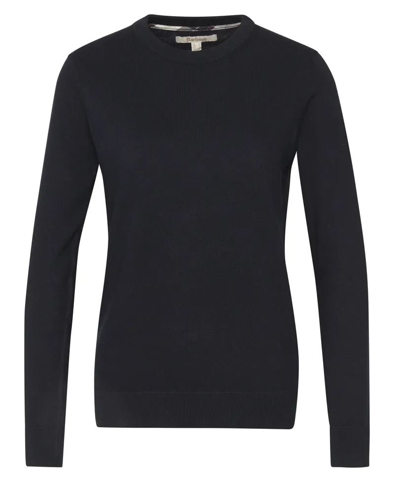 Barbour Lavender Knitted Sweater in Navy