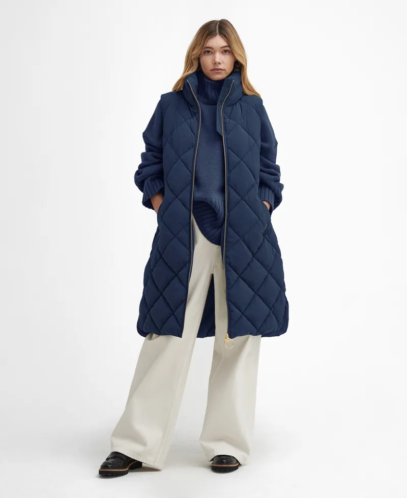 Barbour Leverton Gilet in Navy-1