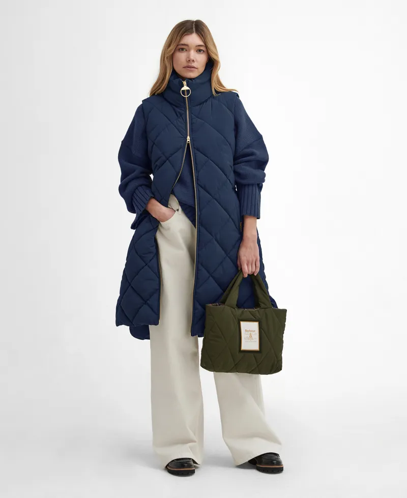 Barbour Leverton Gilet in Navy-5