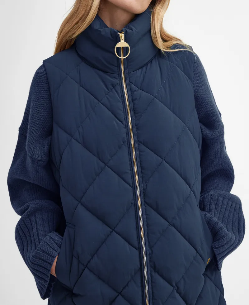 Barbour Leverton Gilet in Navy-6