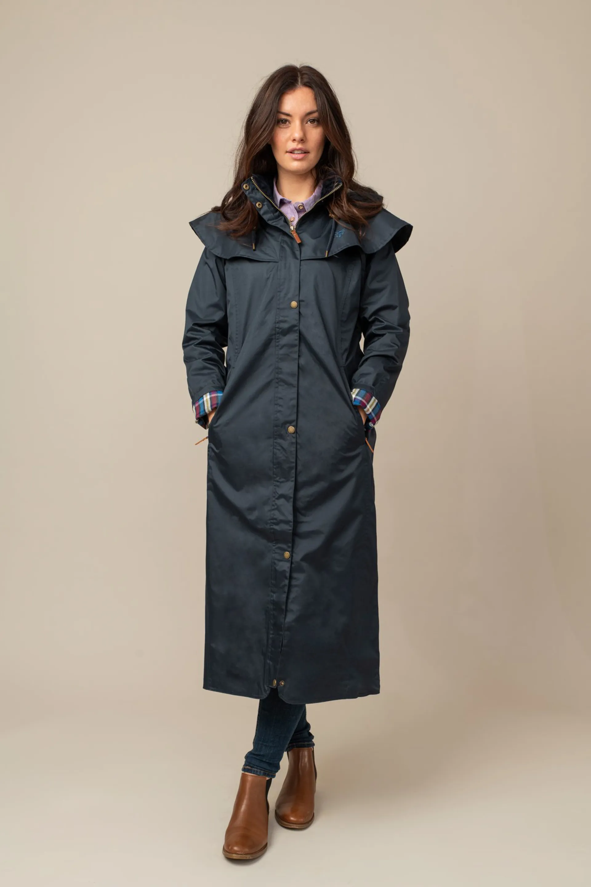 Dames Regenjas Outback Ladies Lighthouse night Blue - Lighthouse Jassen Dames Regenjas Outback Ladies Lighthouse night Blue - Lighthouse Jassen