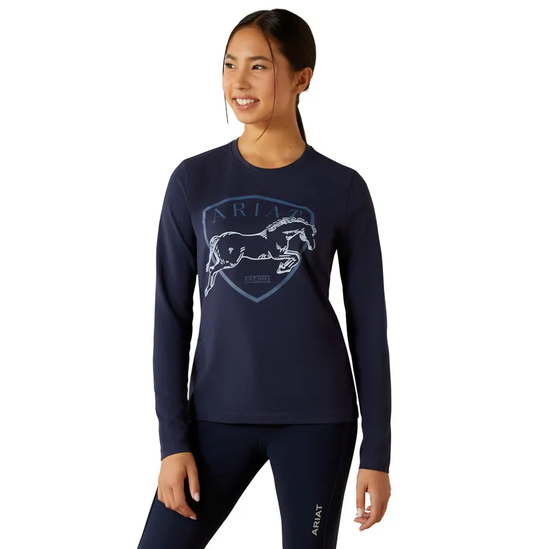 Ariat Youth Liberty Jump T-shirt in Navy