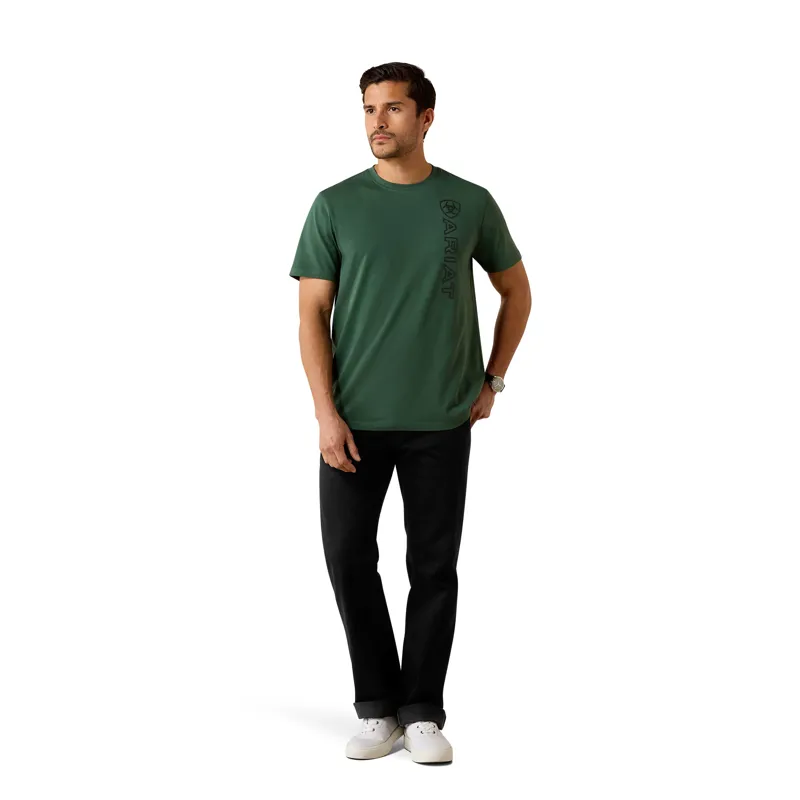 Ariat Vertical Logo T-shirt in Monstera-2