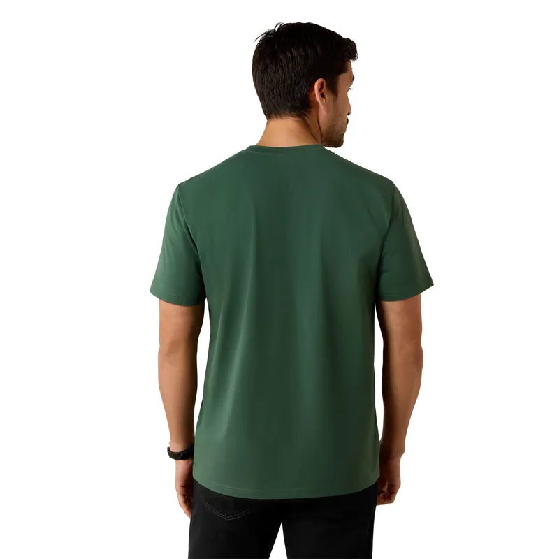 Ariat Vertical Logo T-shirt in Monstera-3