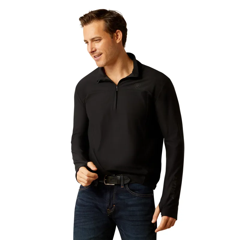 Ariat Lowell 3.0 1/4 Zip Baselayer in Black