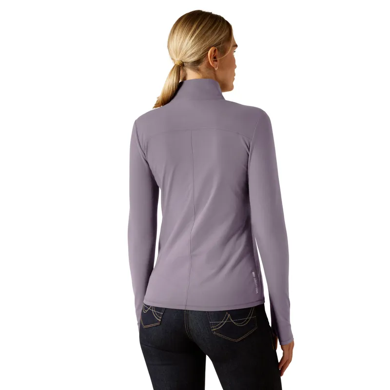 Ariat Lowell 3.0 1/4 Zip Baselayer in Purple Ash-3