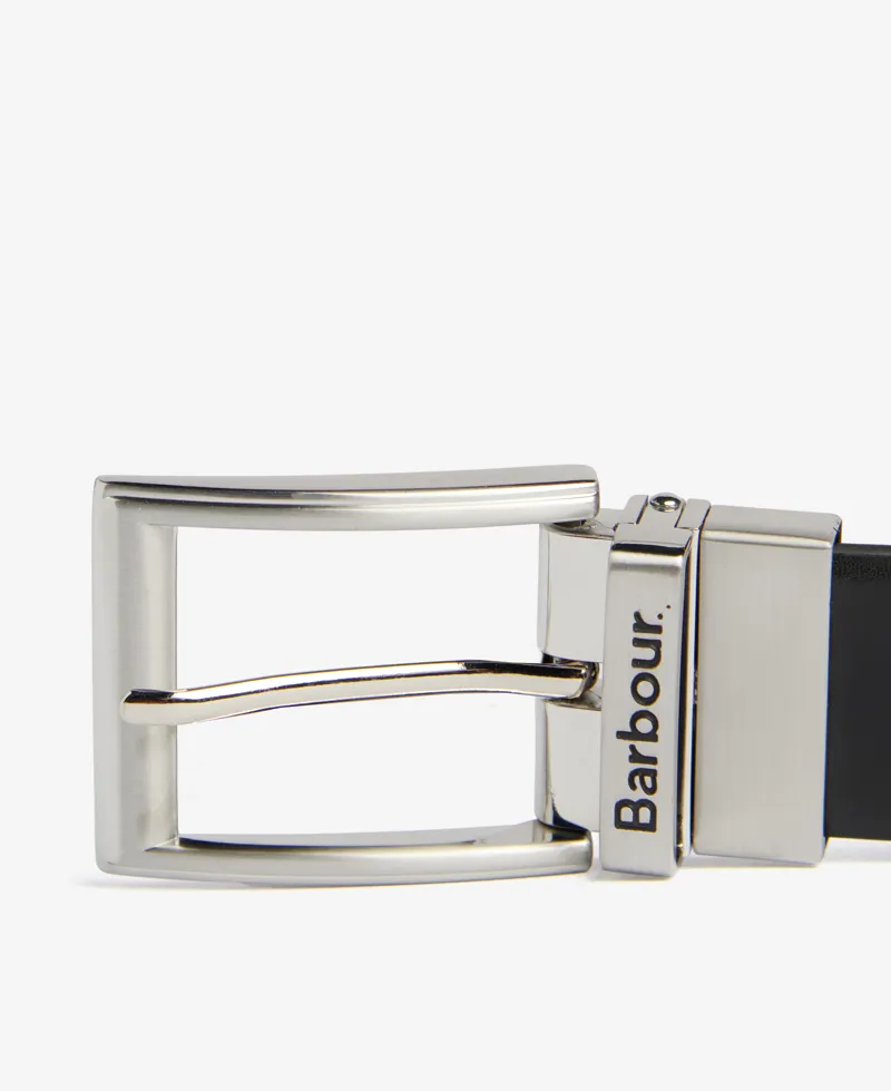 Barbour Fife Reversible Belt in Black-2