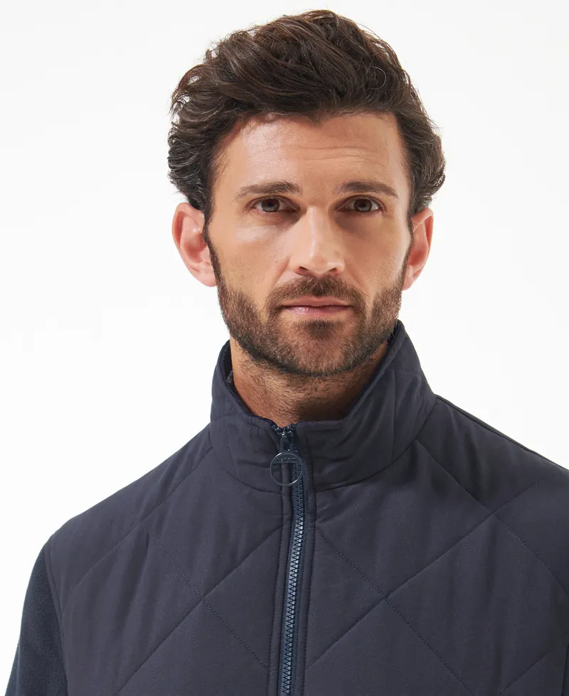 Barbour Hybrid Fleece in Navy-4