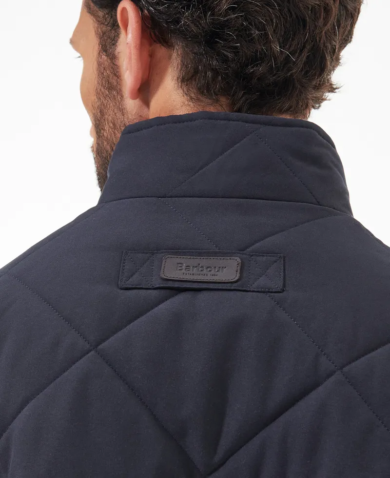 Barbour Hybrid Fleece in Navy-5