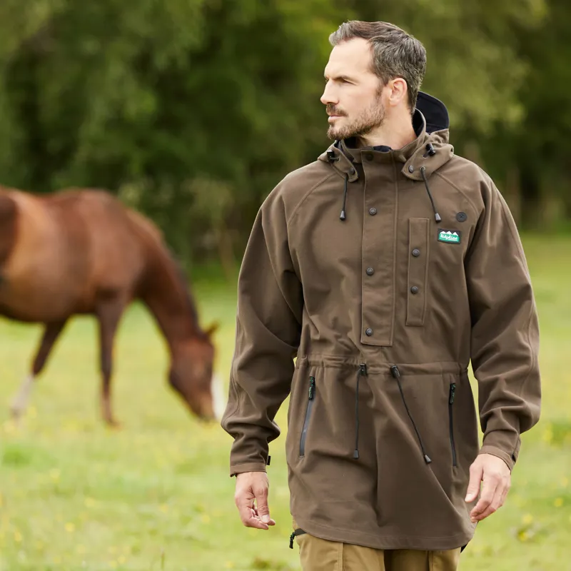 Ridgeline Monsoon II Smock in Bark-2