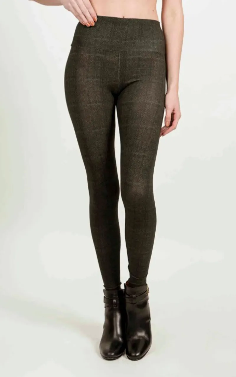 Hartwell MIA Tweed Leggings in Green
