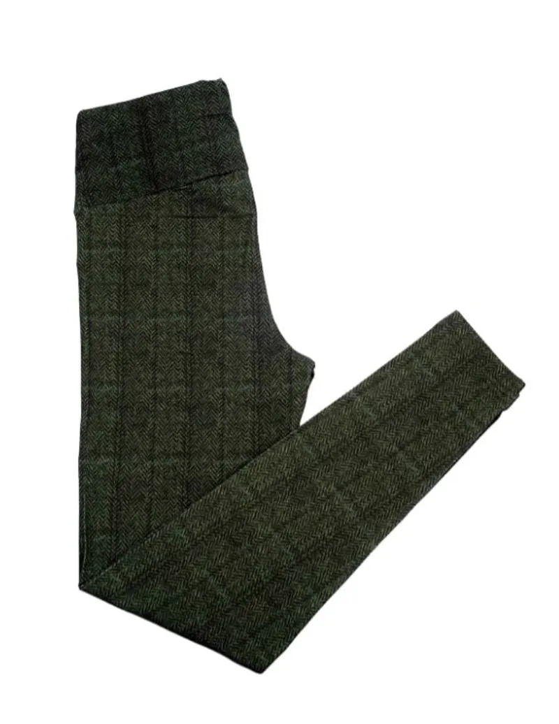 Hartwell MIA Tweed Leggings in Green-2
