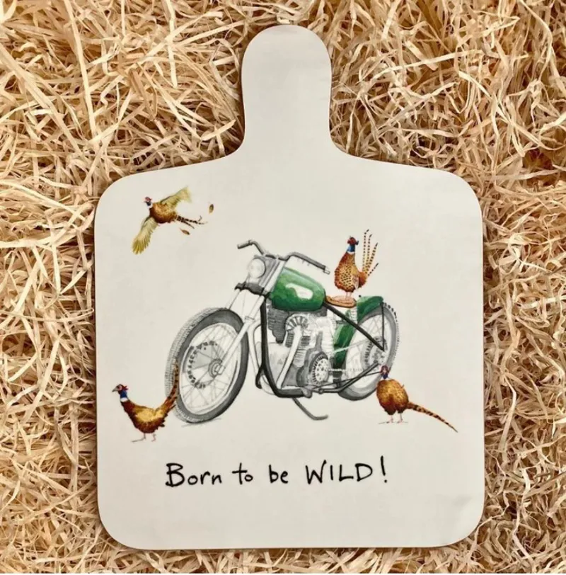 At Home in The Country 'Born To Be Wild' Mini Chopping Board