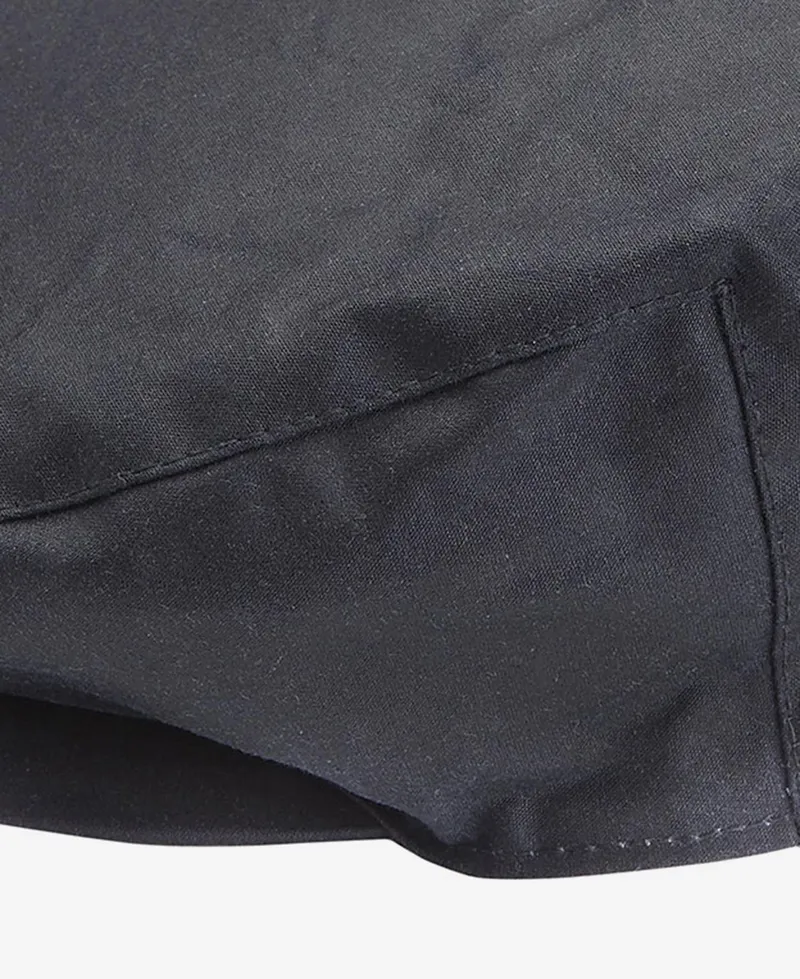 Barbour Wax Flat Cap in Navy-1