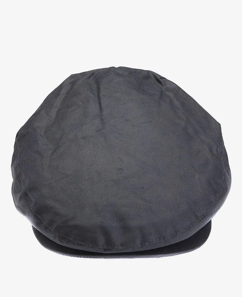 Barbour Wax Flat Cap in Navy-3