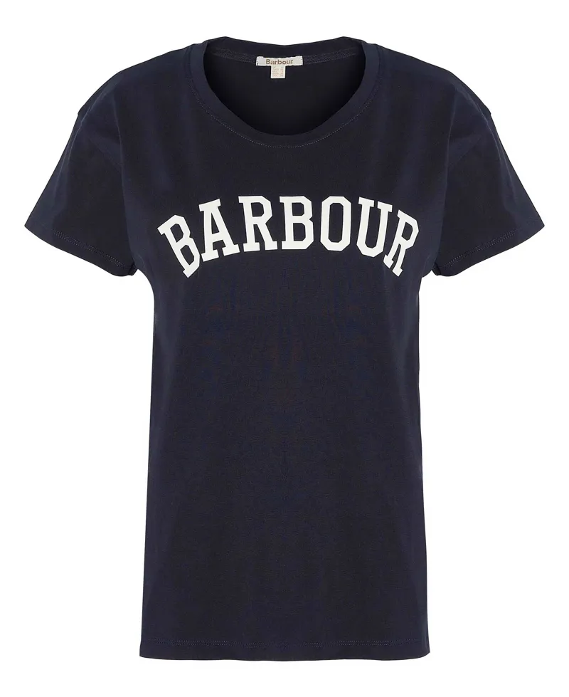 Barbour Northumberland Classic T-shirt in Navy and White