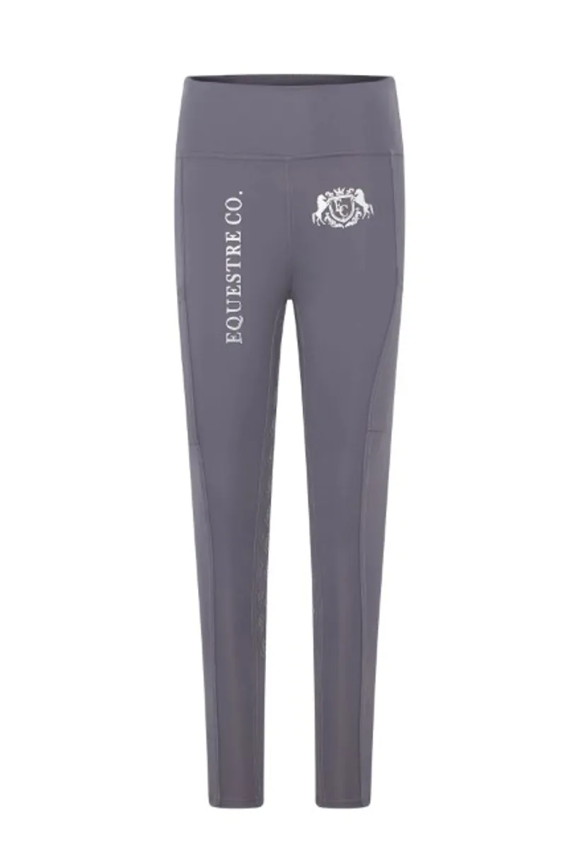 Equestre Co Nouveau Long Riding Tights in Graphite