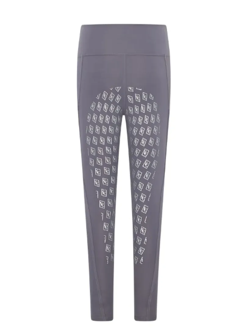 Equestre Co Nouveau Long Riding Tights in Graphite-1