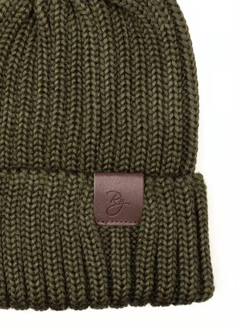 Rydale Junior Ollie Beanie in Olive-1
