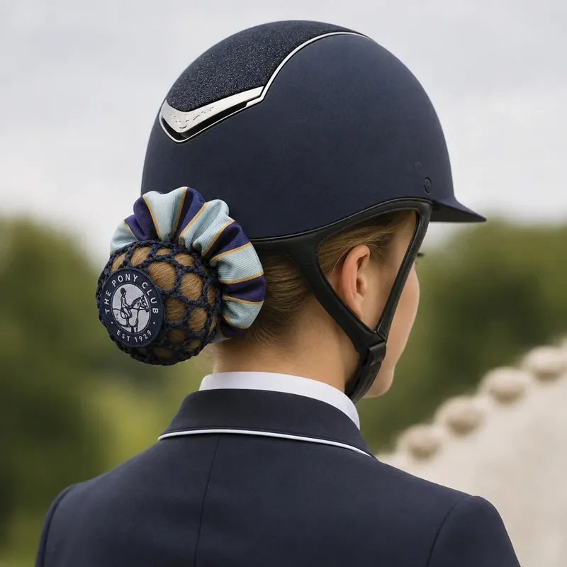 Official Pony Club Bun Net Navy-1