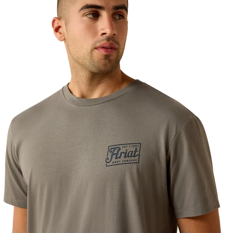 Ariat Paintriot T-shirt in Smoked Pearl-2