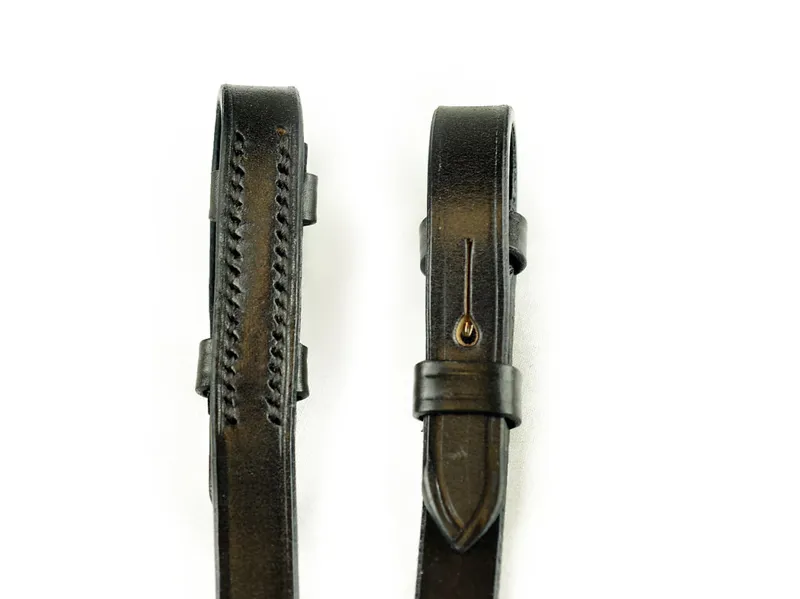 Dever Classic Plain Reins 5/8 Full in Brown-2