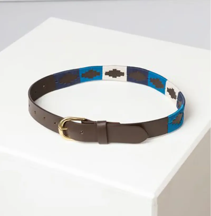 Rydale Junior Askwith Polo Belt in Blue/White/Navy
