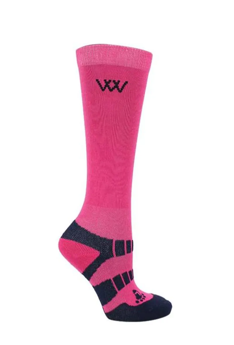 Woof Wear Young Rider Pro Sock in Pink
