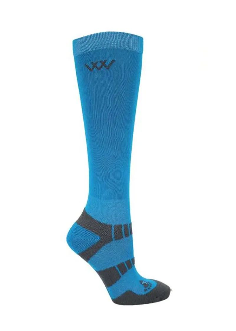 Woof Wear Young Rider Pro Sock in Turquoise