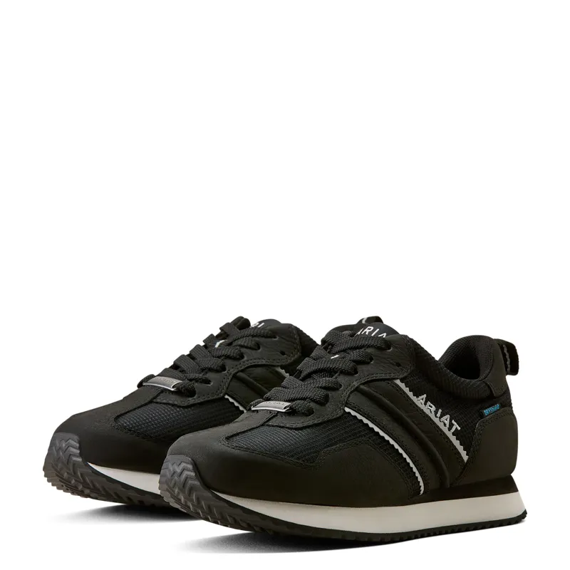 Ariat Ranch Runner Waterproof Trainer in Carbon Black-1