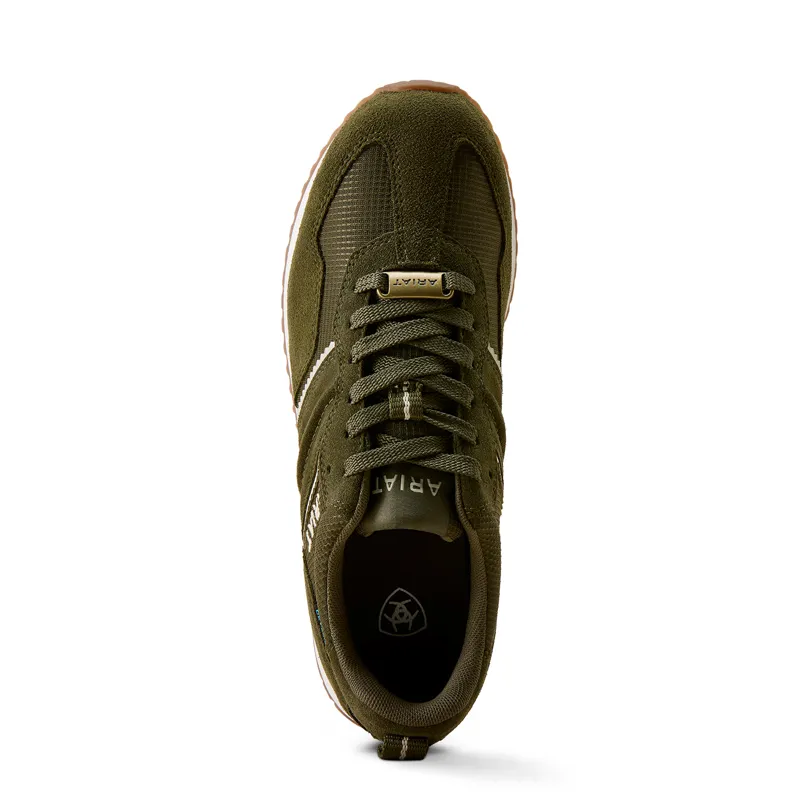 Ariat Ranch Runner Waterproof Trainer in Olive Night-2
