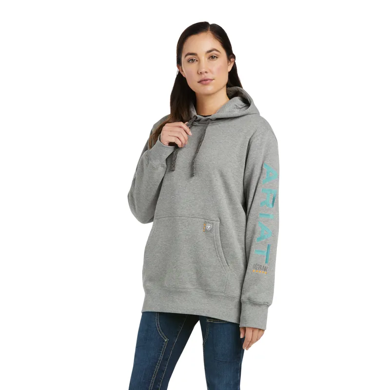 Ariat Rebar Graphic Hoodie in Heather Grey