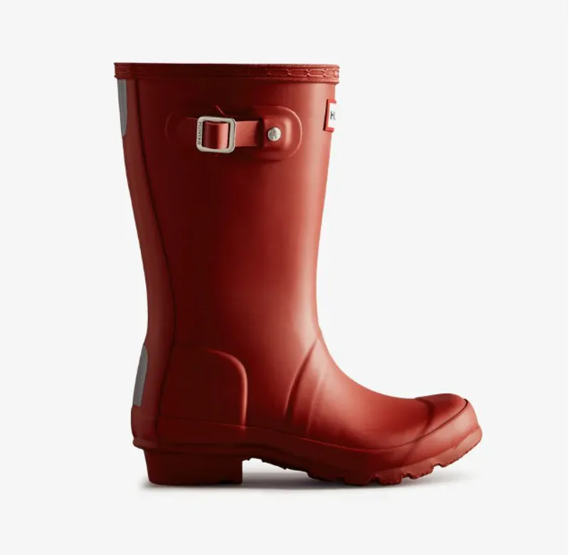 Hunter Junior Original Boots in Military Red