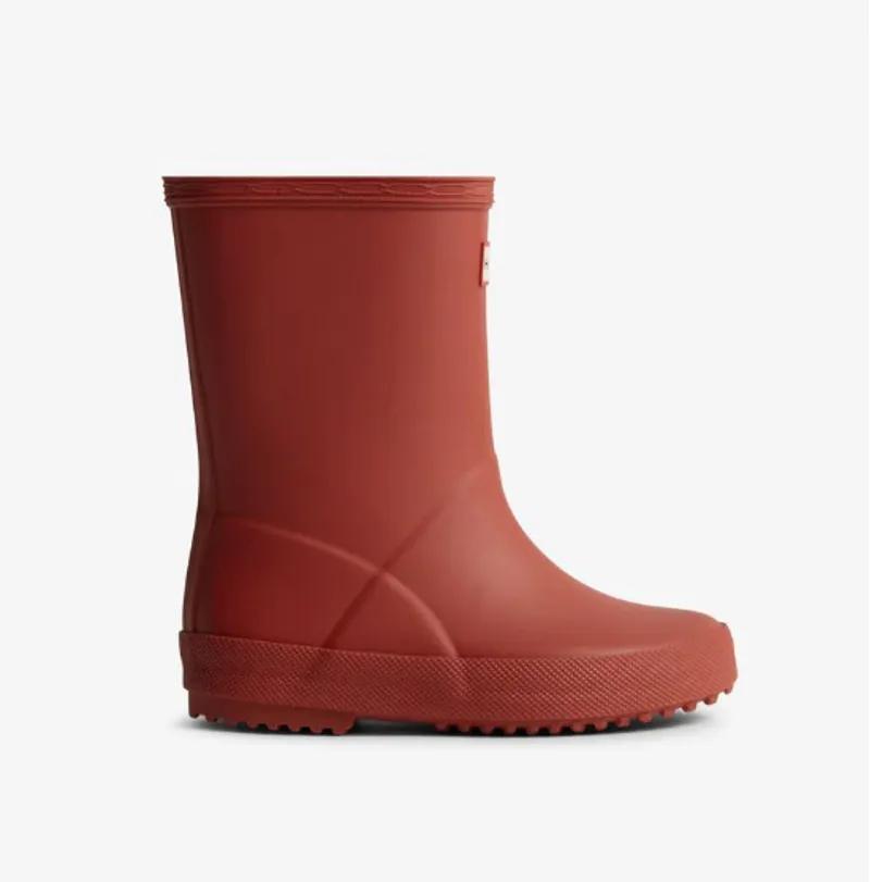 Hunter Kids First Boots in Military Red
