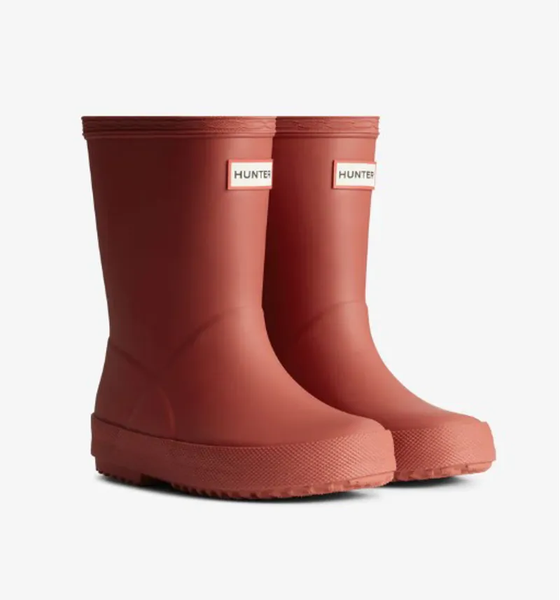 Hunter Kids First Boots in Military Red-1