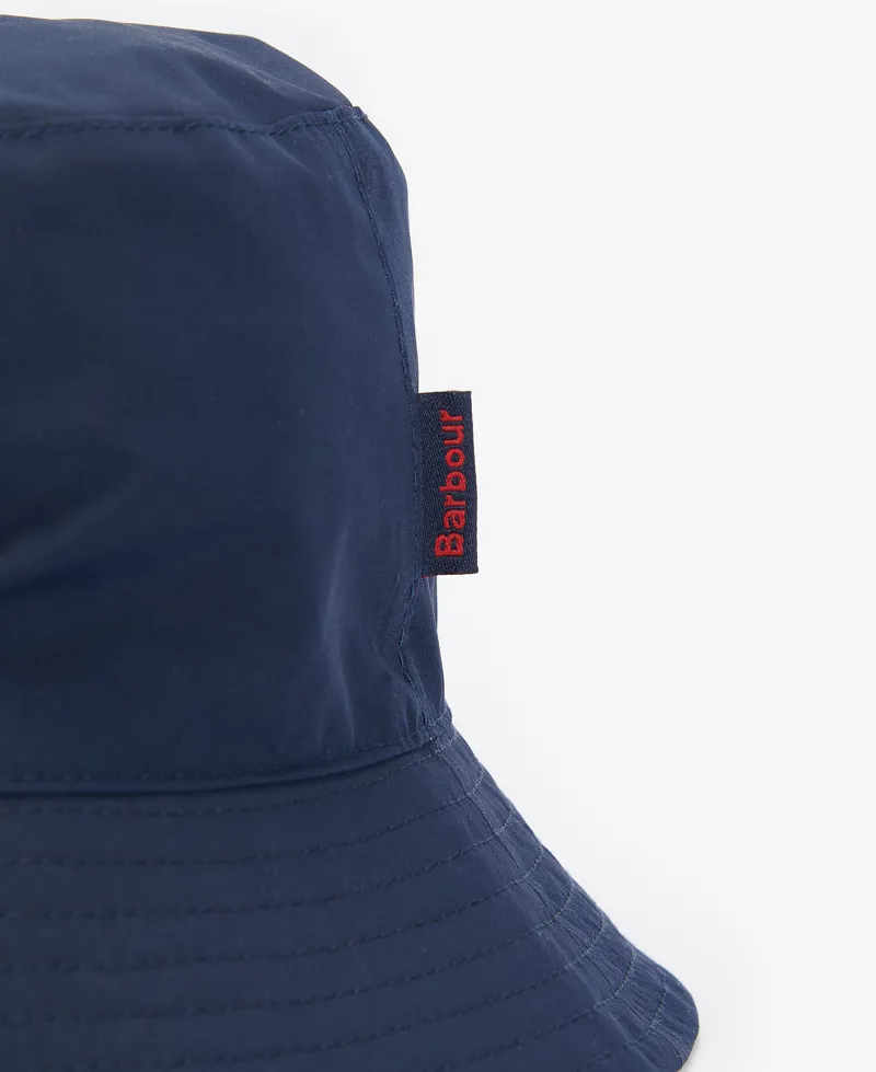 Barbour Hutton Reversible Bucket Hat in Classic Tartan and Navy-2