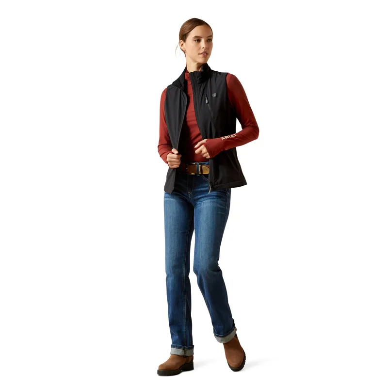 Ariat Women's Rion StretchShell Vest in Black-3