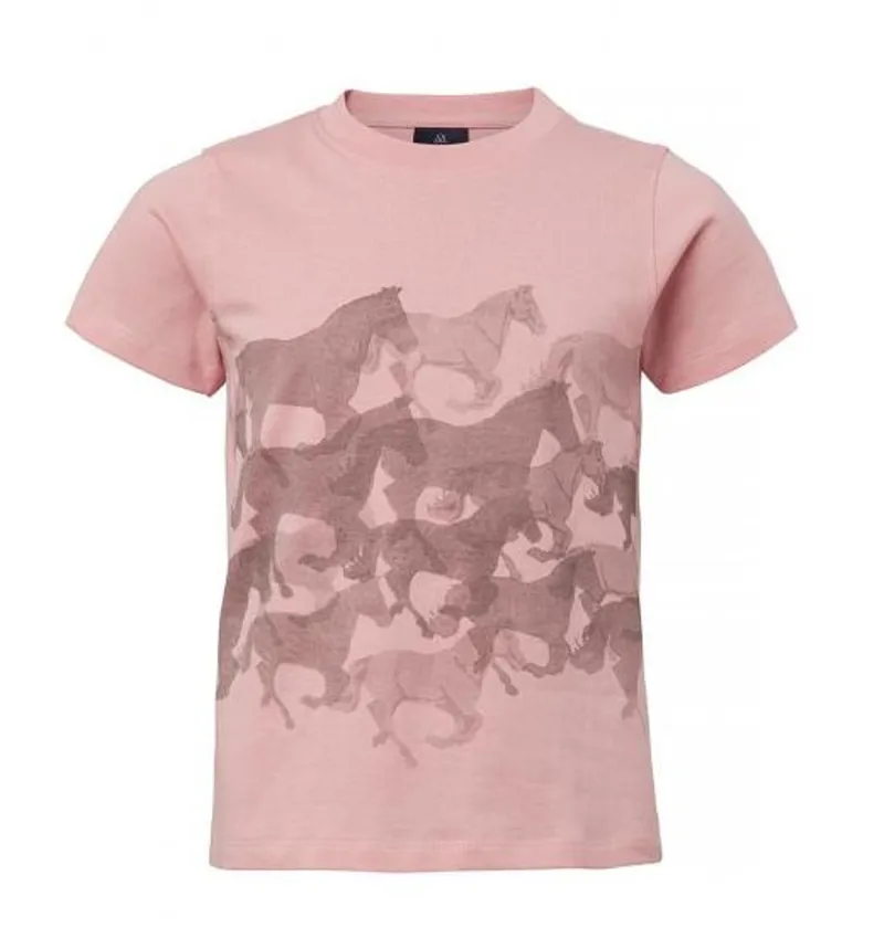 Mountain Horse Running Horses Tee in Pink