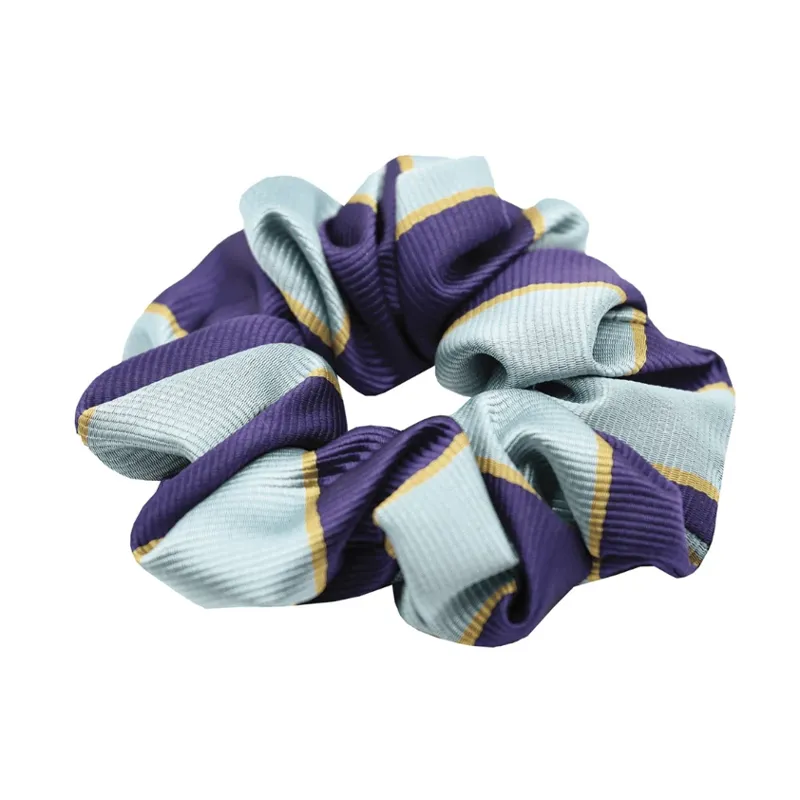 Pony Club Scrunchie Grey/Purple/Gold