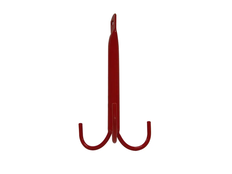 Stubbs Three Prong Tack Hook In Red