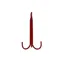Stubbs Three Prong Tack Hook In Red