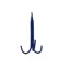 Stubbs Three Prong Tack Hook In Blue