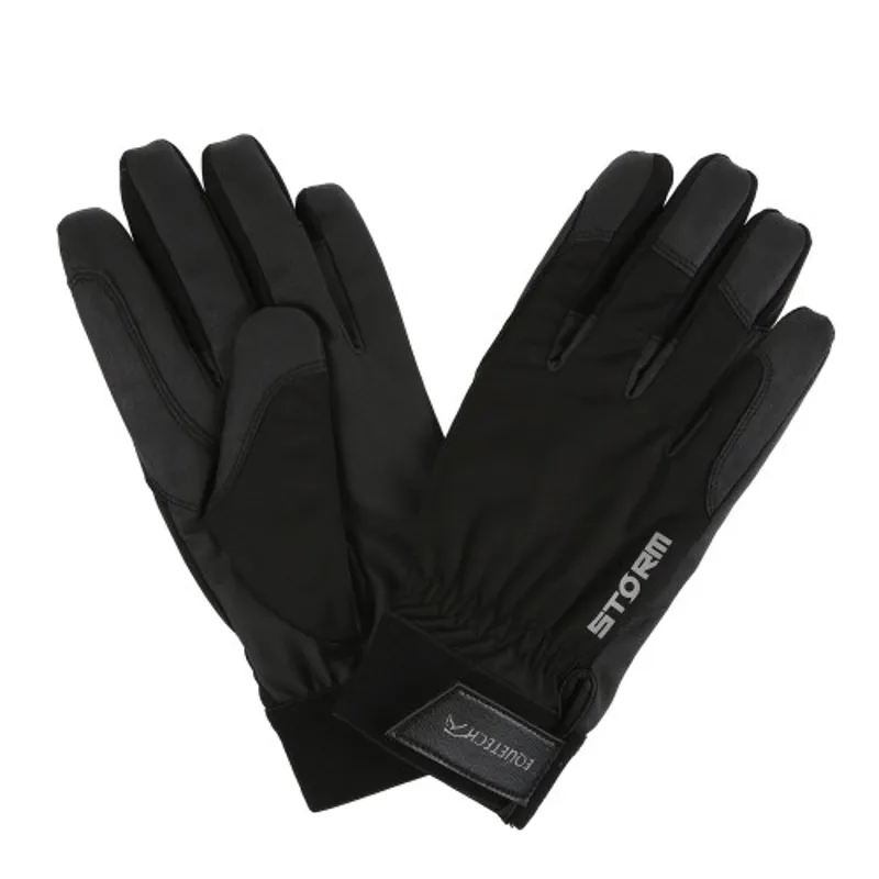 Equetech Storm Waterproof Riding Gloves in Black-1