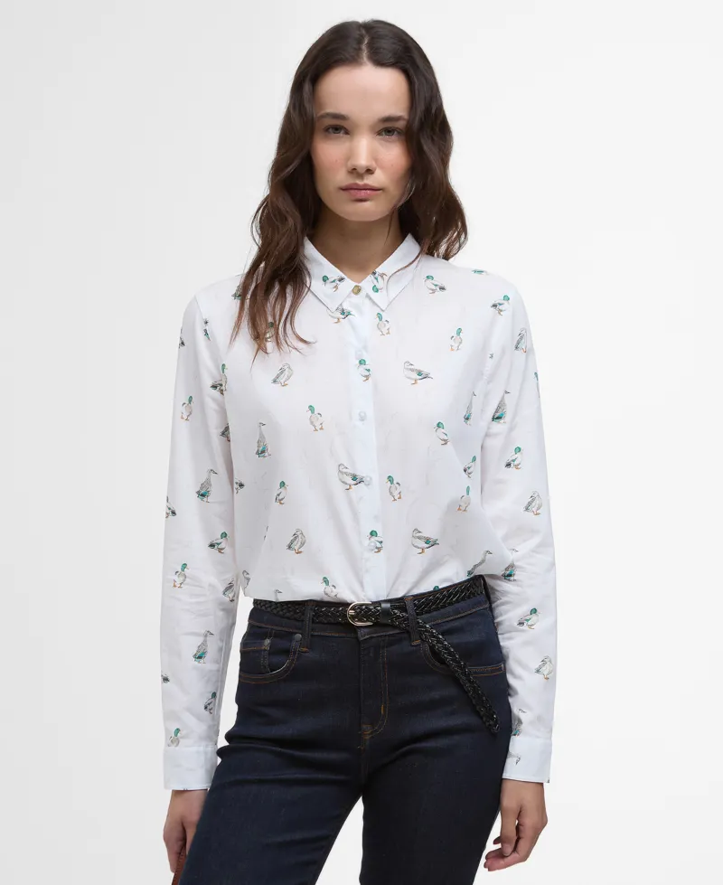 Barbour Safari Shirt in Duck Print-1