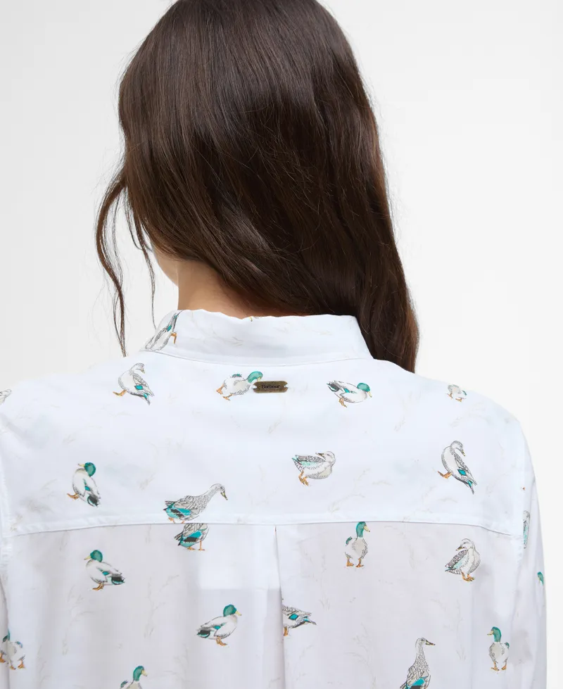 Barbour Safari Shirt in Duck Print-3