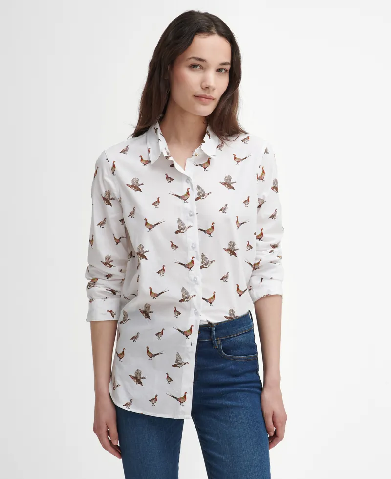 Barbour Safari Shirt in Grouse Print-1